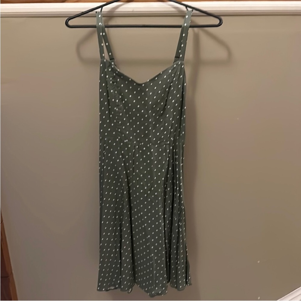 Polka Dot Green Dress